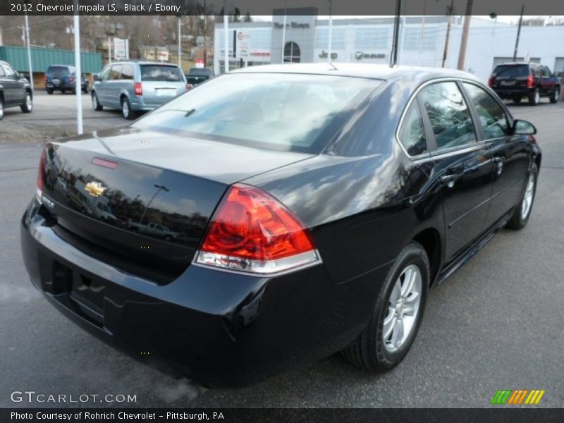 Black / Ebony 2012 Chevrolet Impala LS