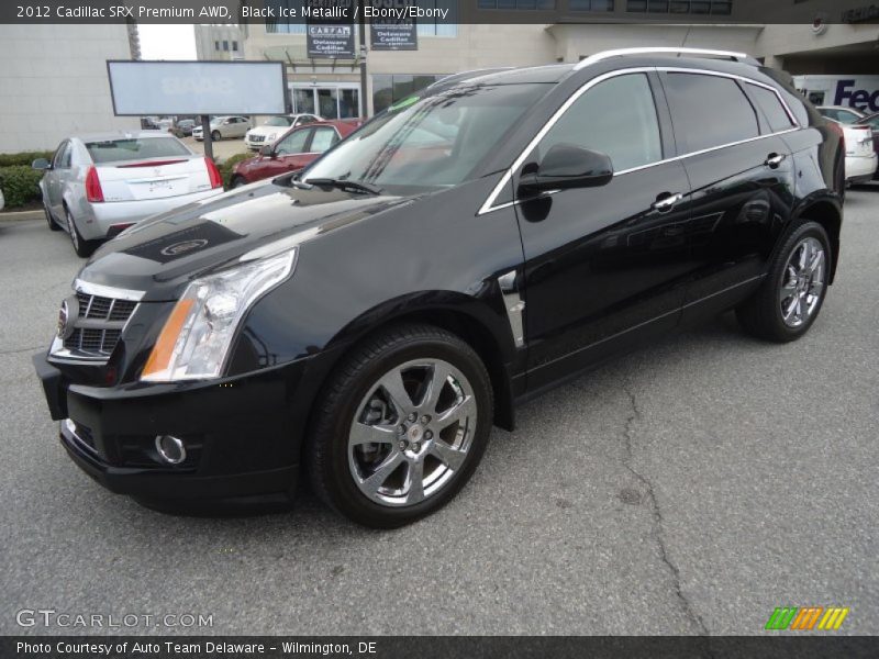 Black Ice Metallic / Ebony/Ebony 2012 Cadillac SRX Premium AWD