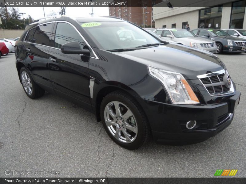 Black Ice Metallic / Ebony/Ebony 2012 Cadillac SRX Premium AWD