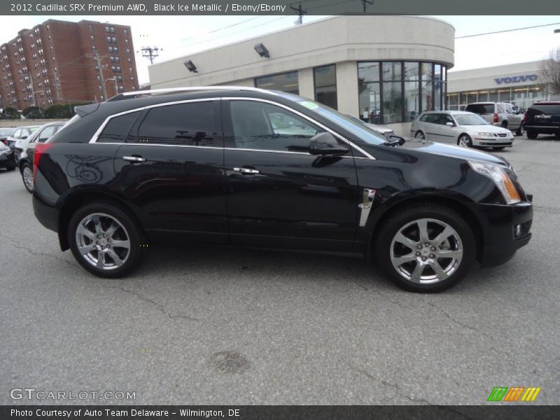 Black Ice Metallic / Ebony/Ebony 2012 Cadillac SRX Premium AWD