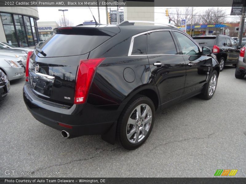 Black Ice Metallic / Ebony/Ebony 2012 Cadillac SRX Premium AWD