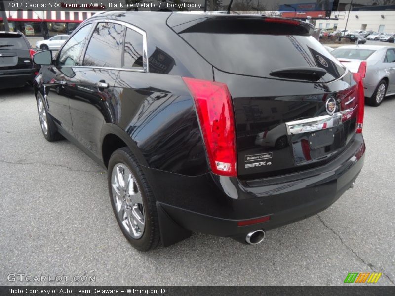 Black Ice Metallic / Ebony/Ebony 2012 Cadillac SRX Premium AWD
