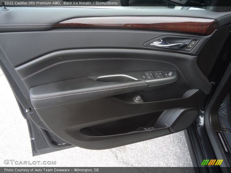 Black Ice Metallic / Ebony/Ebony 2012 Cadillac SRX Premium AWD