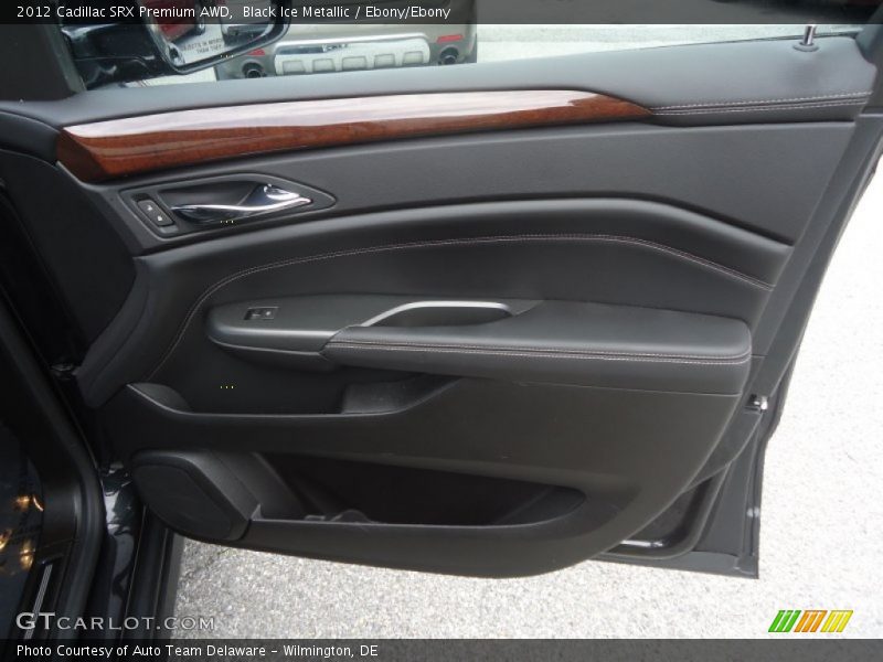 Black Ice Metallic / Ebony/Ebony 2012 Cadillac SRX Premium AWD