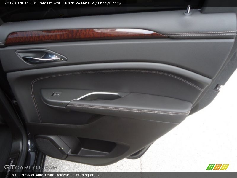 Black Ice Metallic / Ebony/Ebony 2012 Cadillac SRX Premium AWD