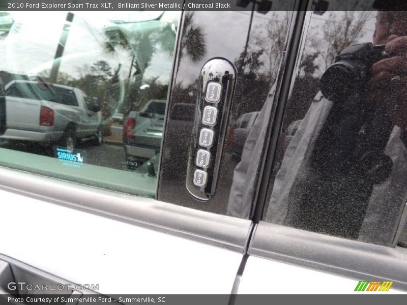 Brilliant Silver Metallic / Charcoal Black 2010 Ford Explorer Sport Trac XLT
