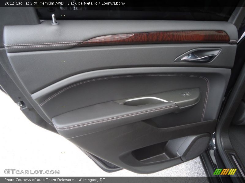Black Ice Metallic / Ebony/Ebony 2012 Cadillac SRX Premium AWD