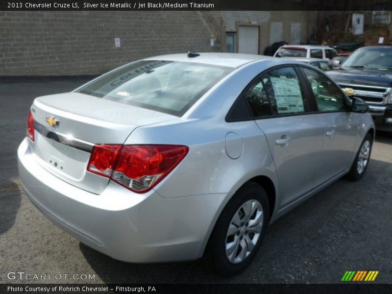 Silver Ice Metallic / Jet Black/Medium Titanium 2013 Chevrolet Cruze LS