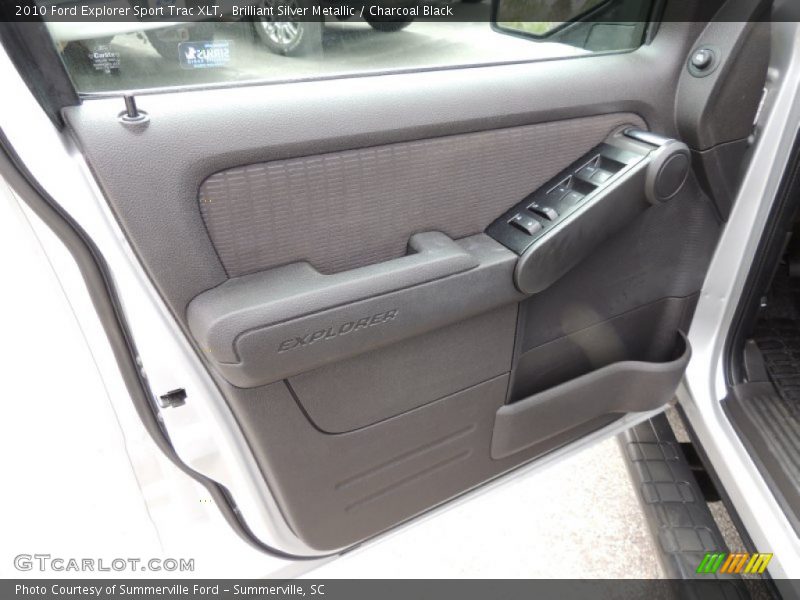 Brilliant Silver Metallic / Charcoal Black 2010 Ford Explorer Sport Trac XLT