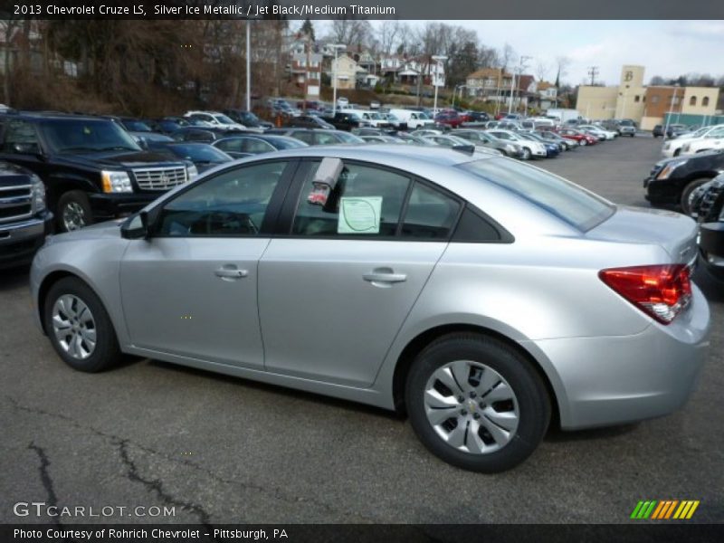 Silver Ice Metallic / Jet Black/Medium Titanium 2013 Chevrolet Cruze LS
