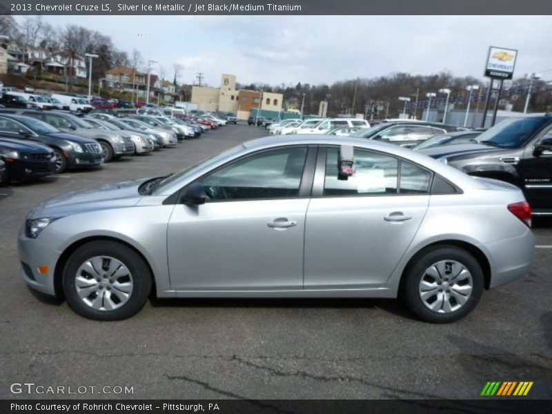 Silver Ice Metallic / Jet Black/Medium Titanium 2013 Chevrolet Cruze LS