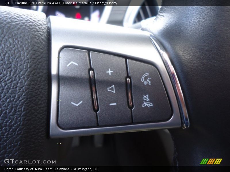 Black Ice Metallic / Ebony/Ebony 2012 Cadillac SRX Premium AWD