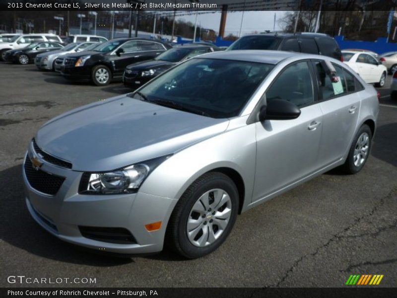 Silver Ice Metallic / Jet Black/Medium Titanium 2013 Chevrolet Cruze LS