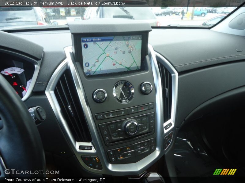 Black Ice Metallic / Ebony/Ebony 2012 Cadillac SRX Premium AWD