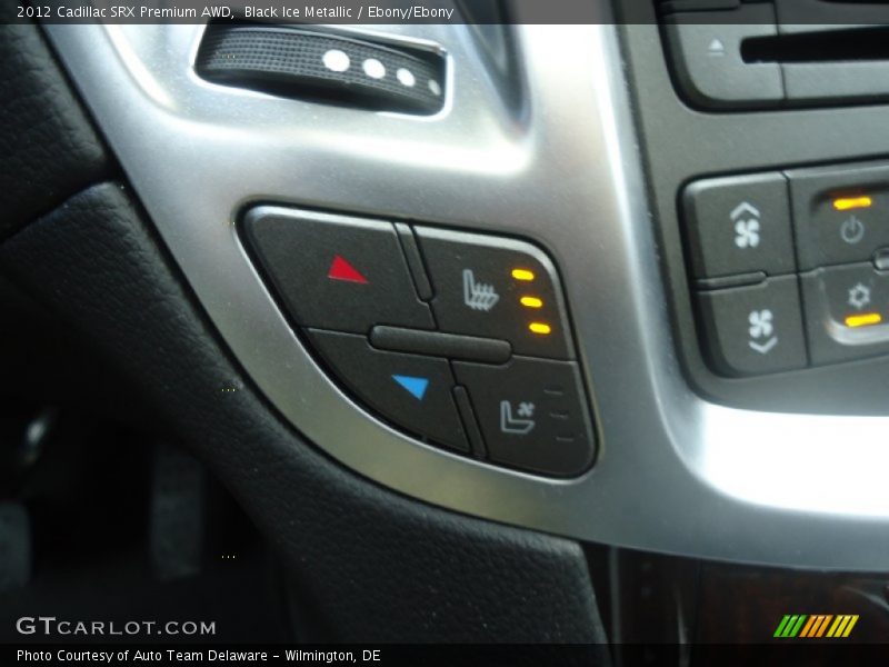 Black Ice Metallic / Ebony/Ebony 2012 Cadillac SRX Premium AWD