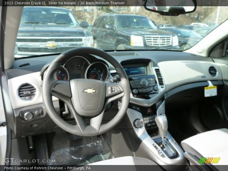 Silver Ice Metallic / Jet Black/Medium Titanium 2013 Chevrolet Cruze LS