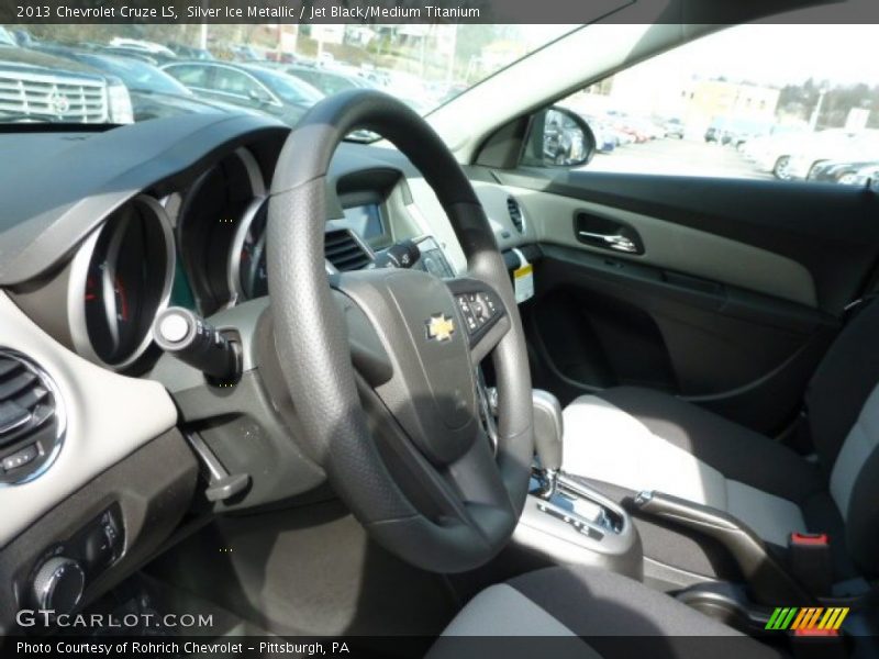 Silver Ice Metallic / Jet Black/Medium Titanium 2013 Chevrolet Cruze LS
