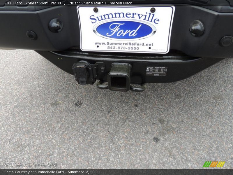 Brilliant Silver Metallic / Charcoal Black 2010 Ford Explorer Sport Trac XLT