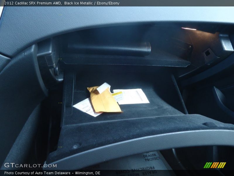 Black Ice Metallic / Ebony/Ebony 2012 Cadillac SRX Premium AWD