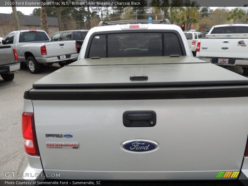 Brilliant Silver Metallic / Charcoal Black 2010 Ford Explorer Sport Trac XLT