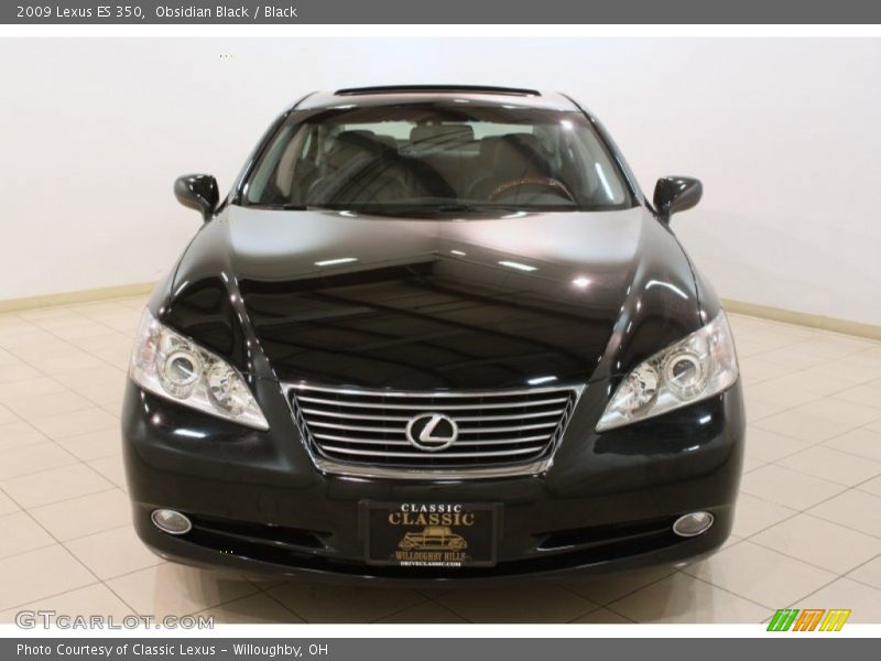 Obsidian Black / Black 2009 Lexus ES 350