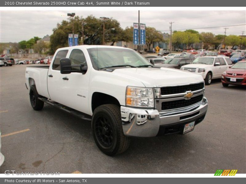Summit White / Dark Titanium 2010 Chevrolet Silverado 2500HD Crew Cab 4x4