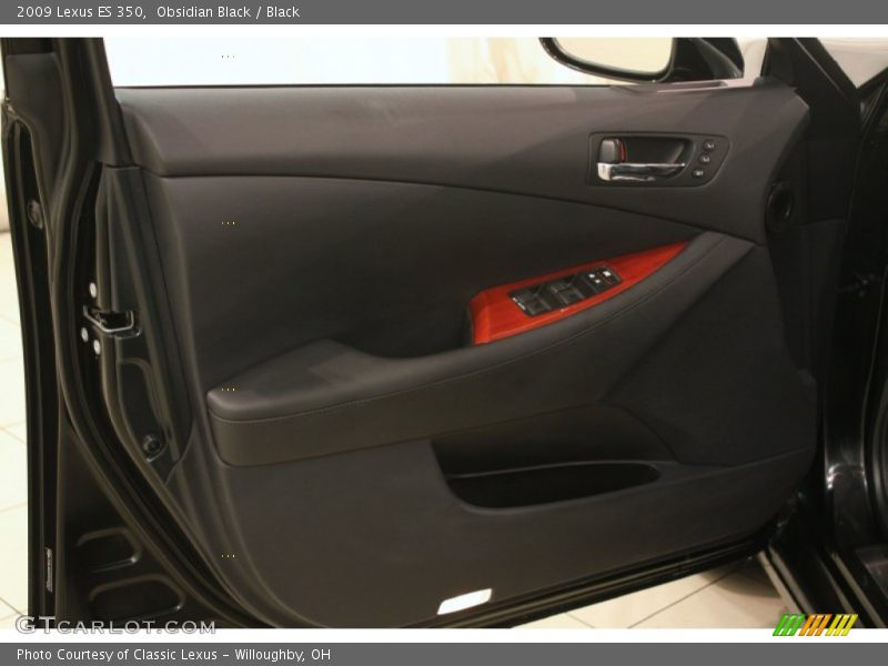 Obsidian Black / Black 2009 Lexus ES 350