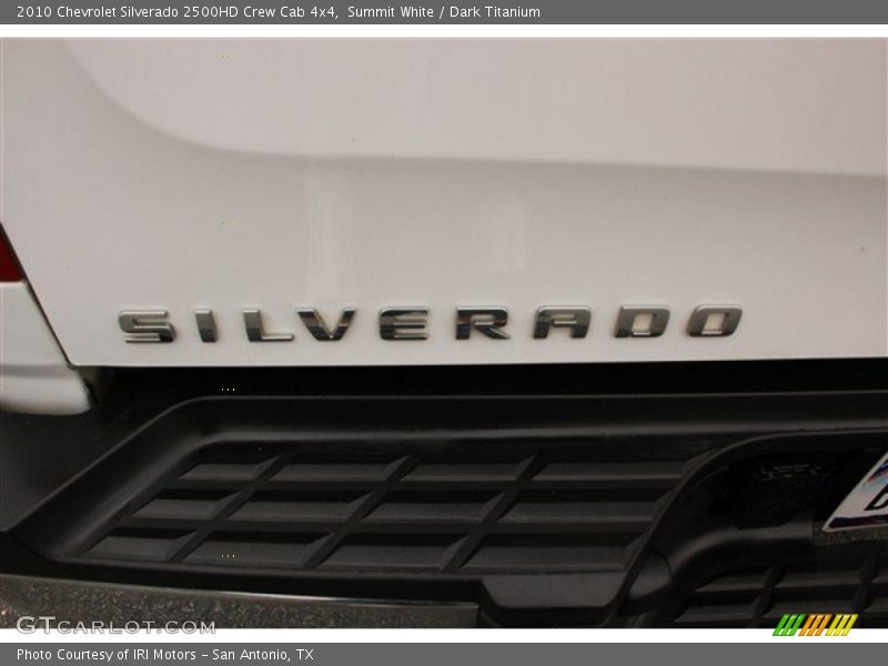 Summit White / Dark Titanium 2010 Chevrolet Silverado 2500HD Crew Cab 4x4