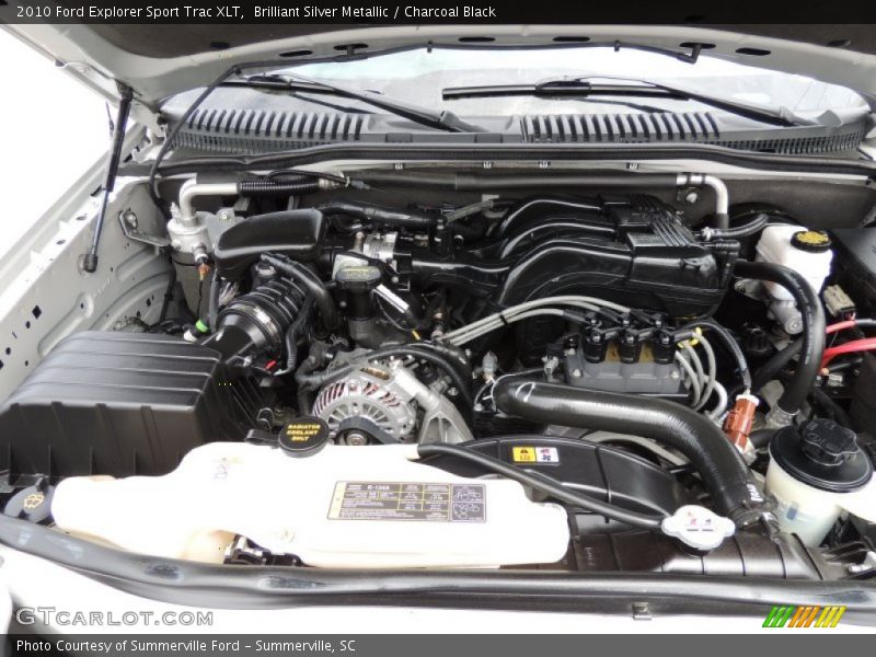 Brilliant Silver Metallic / Charcoal Black 2010 Ford Explorer Sport Trac XLT
