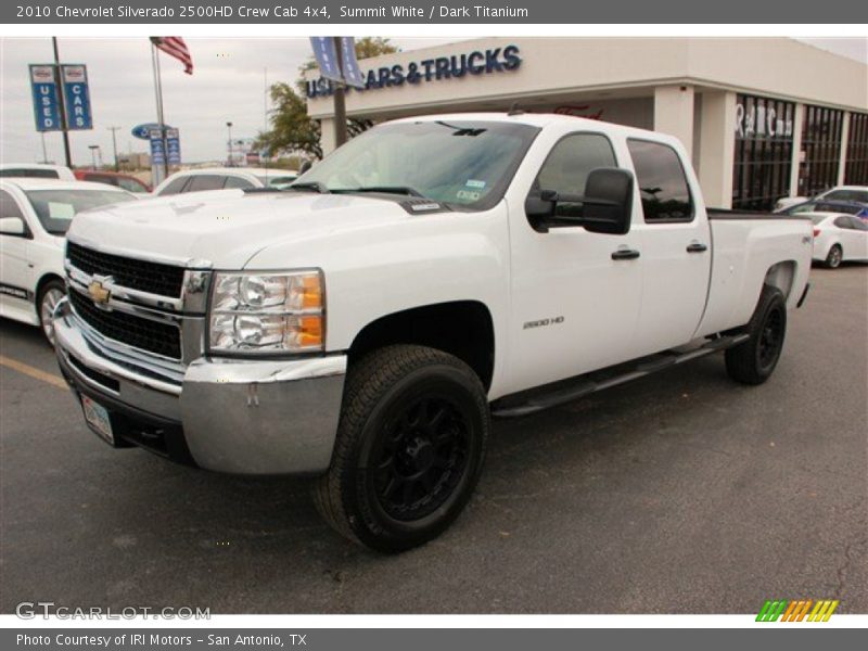 Summit White / Dark Titanium 2010 Chevrolet Silverado 2500HD Crew Cab 4x4
