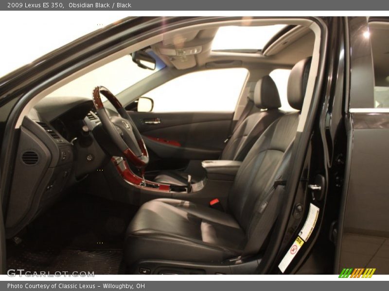 Obsidian Black / Black 2009 Lexus ES 350