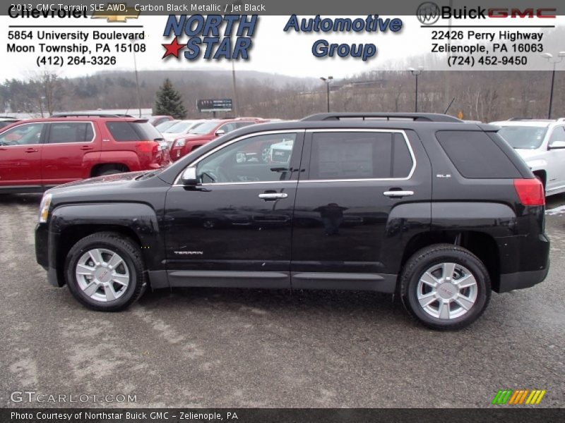 Carbon Black Metallic / Jet Black 2013 GMC Terrain SLE AWD