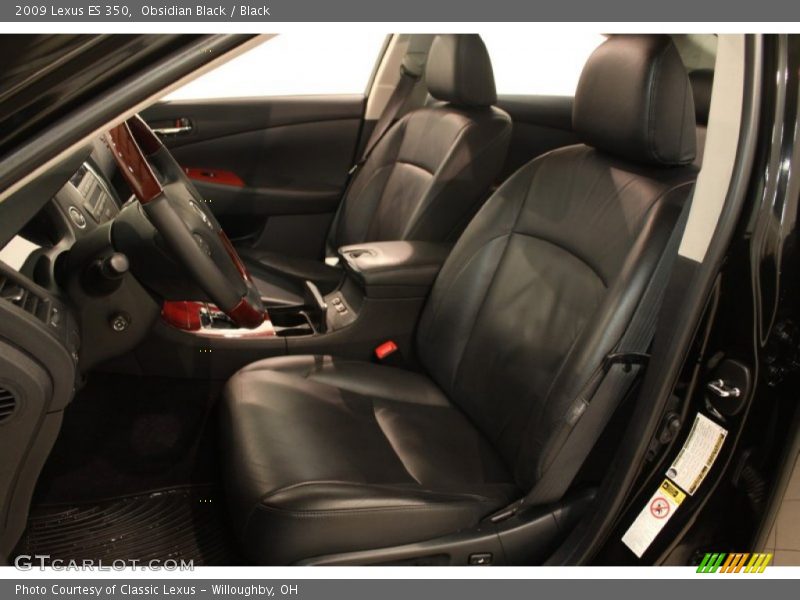 Obsidian Black / Black 2009 Lexus ES 350