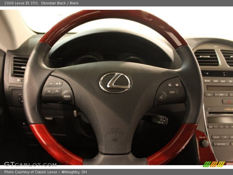 Obsidian Black / Black 2009 Lexus ES 350