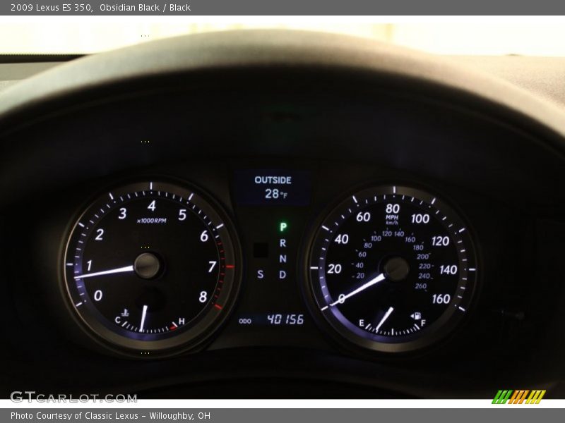 Obsidian Black / Black 2009 Lexus ES 350