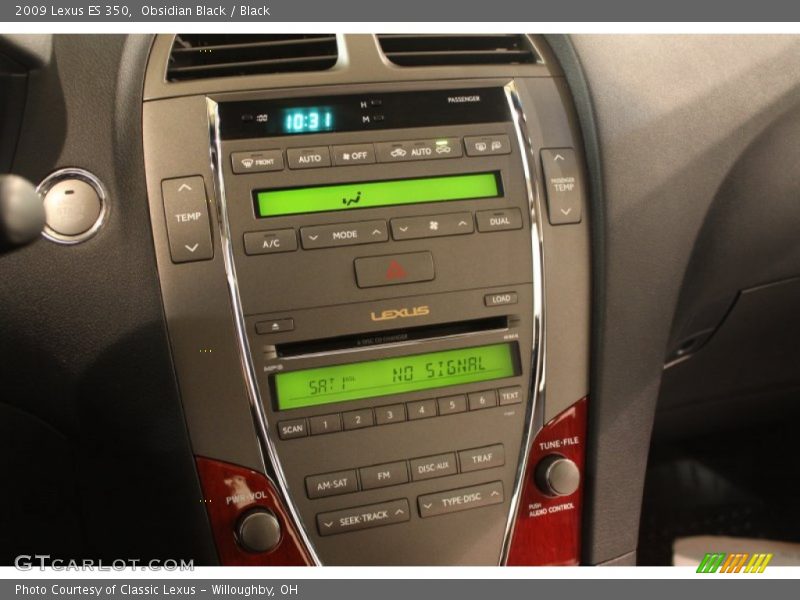 Obsidian Black / Black 2009 Lexus ES 350