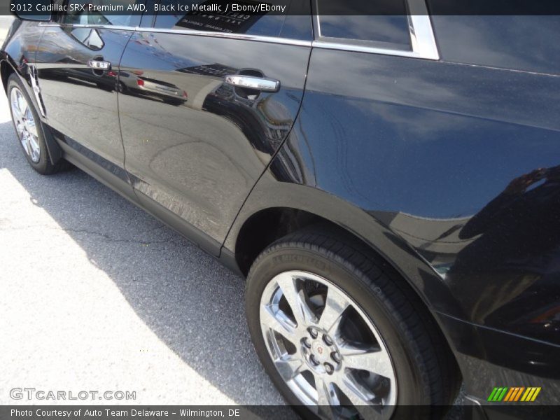 Black Ice Metallic / Ebony/Ebony 2012 Cadillac SRX Premium AWD
