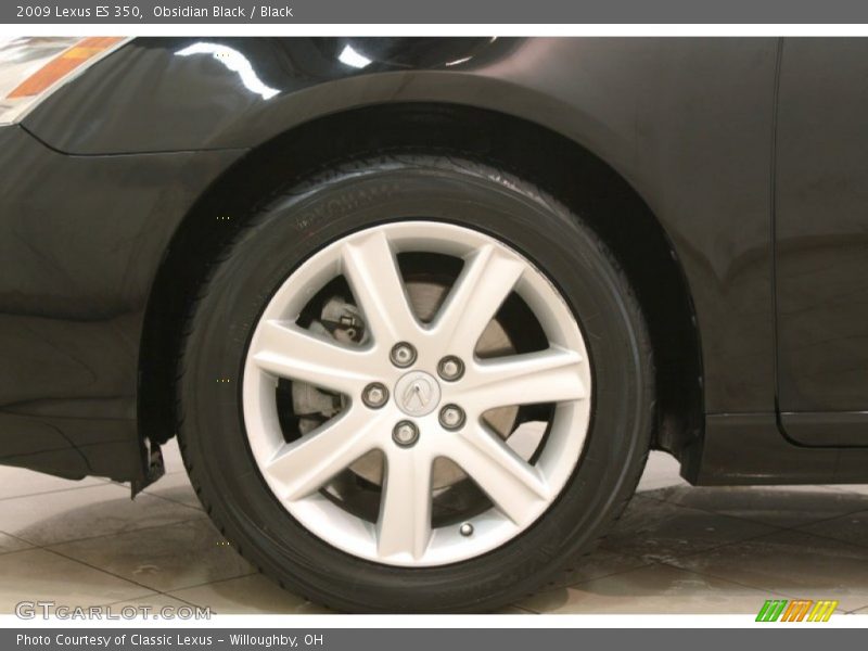 Obsidian Black / Black 2009 Lexus ES 350