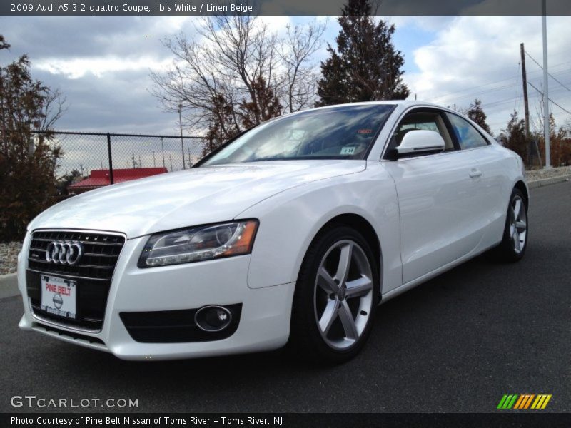 Ibis White / Linen Beige 2009 Audi A5 3.2 quattro Coupe