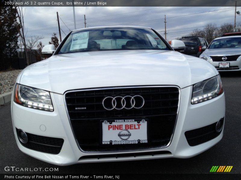 Ibis White / Linen Beige 2009 Audi A5 3.2 quattro Coupe