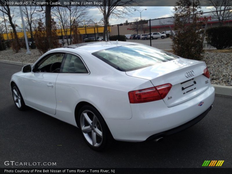 Ibis White / Linen Beige 2009 Audi A5 3.2 quattro Coupe