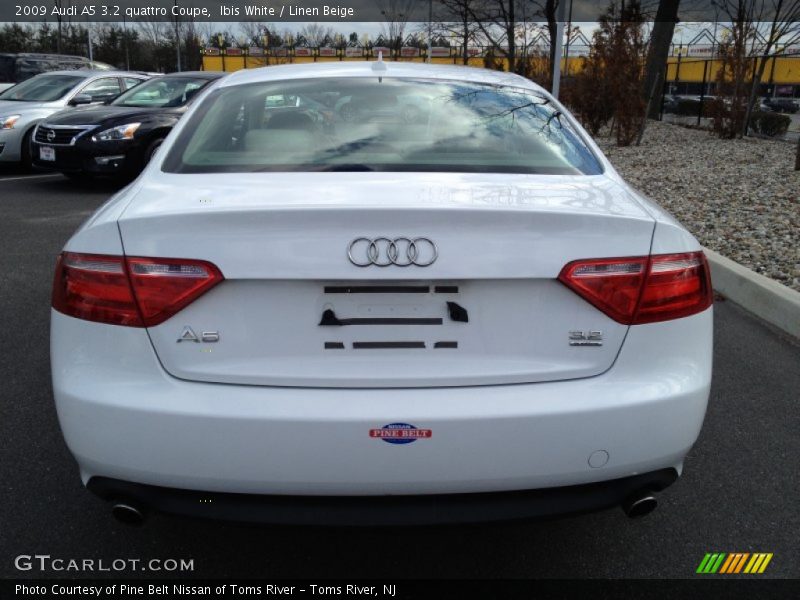 Ibis White / Linen Beige 2009 Audi A5 3.2 quattro Coupe