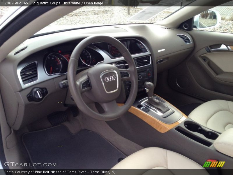 Ibis White / Linen Beige 2009 Audi A5 3.2 quattro Coupe
