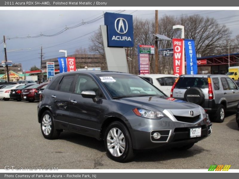 Polished Metal Metallic / Ebony 2011 Acura RDX SH-AWD