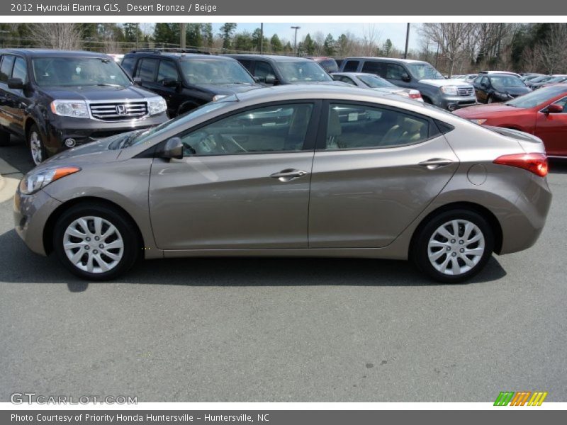Desert Bronze / Beige 2012 Hyundai Elantra GLS