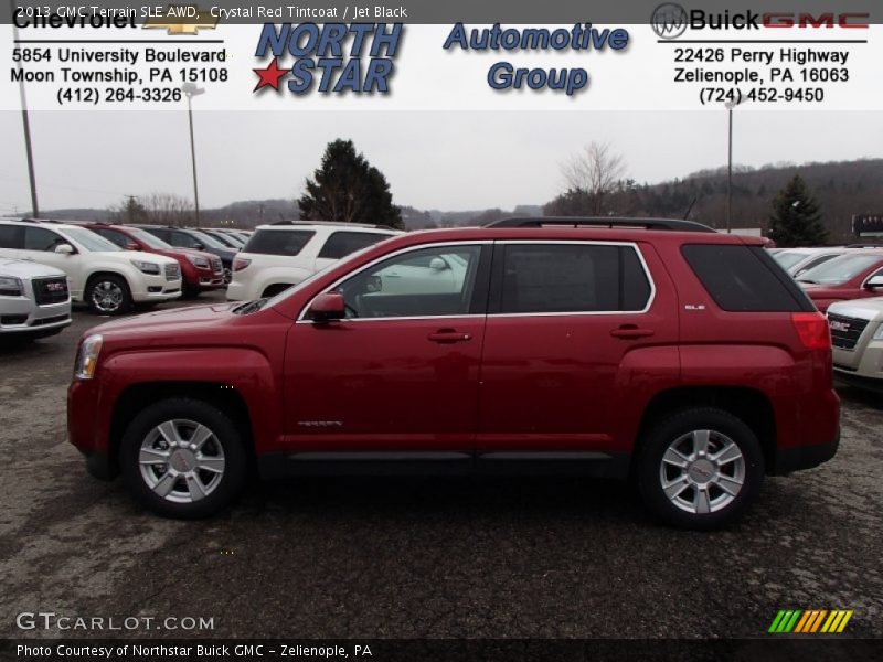 Crystal Red Tintcoat / Jet Black 2013 GMC Terrain SLE AWD