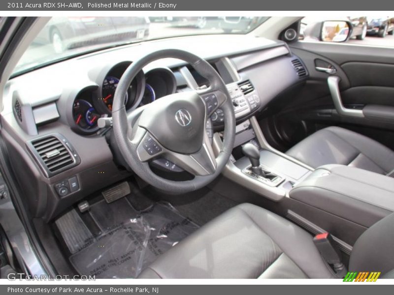 Polished Metal Metallic / Ebony 2011 Acura RDX SH-AWD