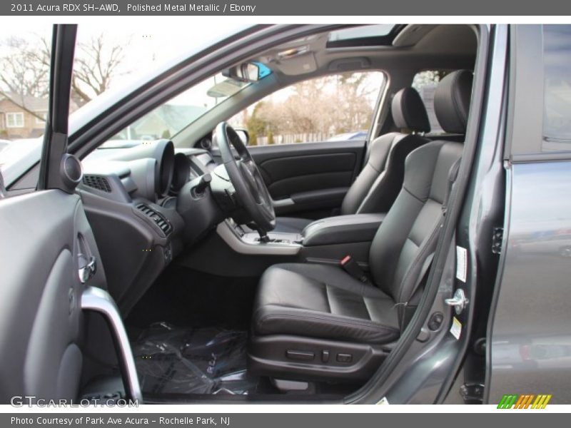 Polished Metal Metallic / Ebony 2011 Acura RDX SH-AWD
