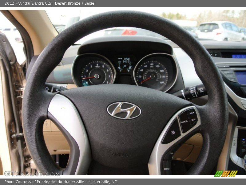 Desert Bronze / Beige 2012 Hyundai Elantra GLS