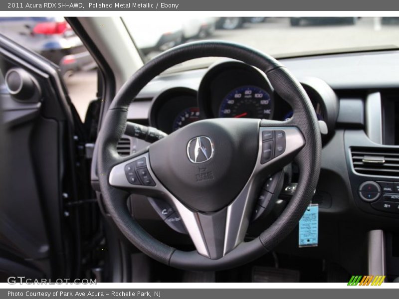 Polished Metal Metallic / Ebony 2011 Acura RDX SH-AWD